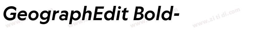 GeographEdit Bold字体转换